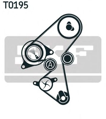 VKMA 03316 SKF Комплект (ремінь+ролики)1